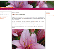 Tablet Screenshot of lilien-pflanzen.de
